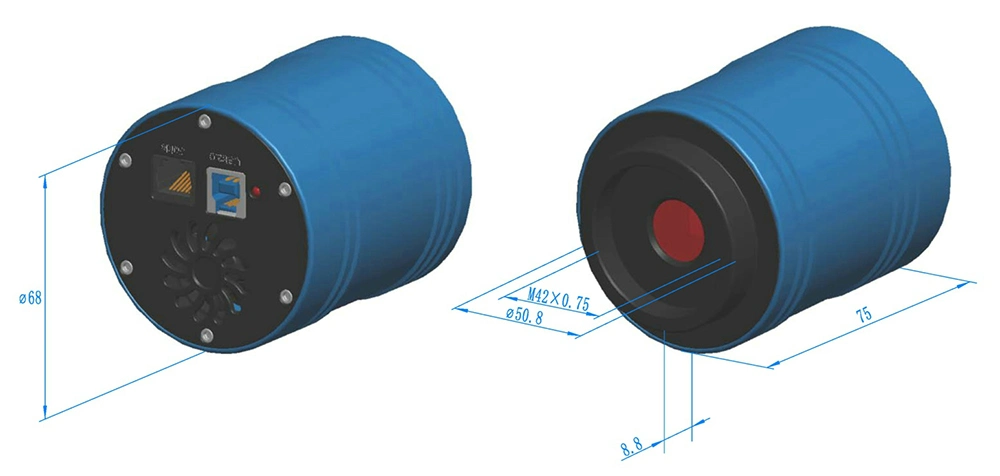 G3CMOS 10.3m Astronomy Cameras CMOS with Sony Imx294 4/3&prime;&prime; Sensor Telescope Guiding Color